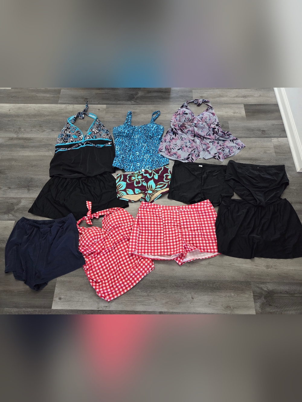 Plus Size Swim Bundle XL-XXL Mixed Sizes 16-20 Tankini Swimsuit Lot
